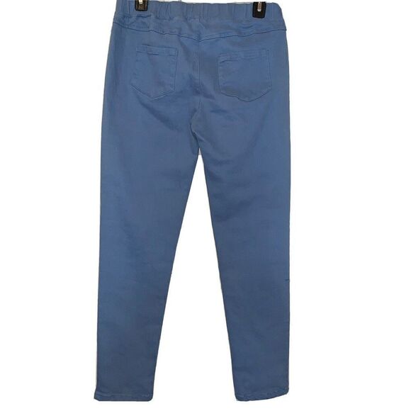 Umgee Pants Elastic Waist Blue Pull On Ankle Length Size Medium USA Made - Picture 3 of 6